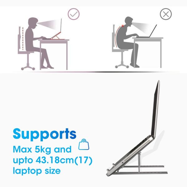 Aluminium Laptop Stand - Image 4