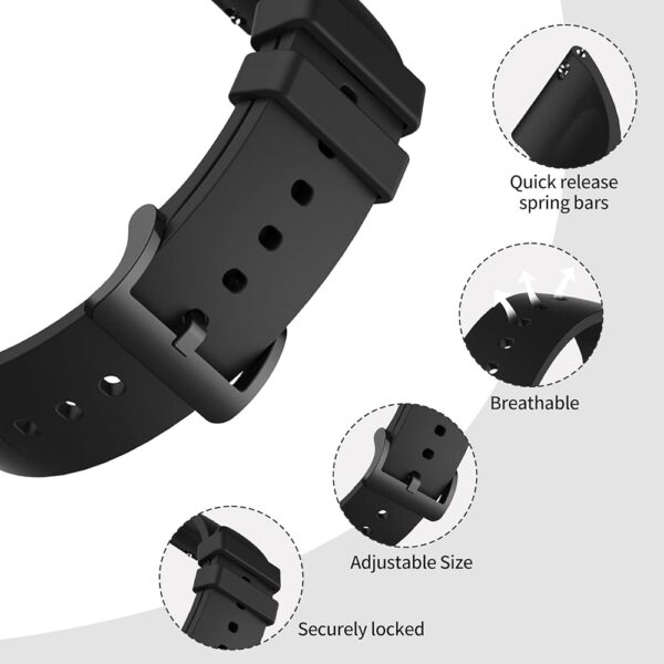 Silicone Bands for Amazfit GTSGTS2 GTS 3GTS 2eGTS 2 miniGTS 4 miniGTS 4GTR mini | 20MM Replacement Watch Straps - Image 6
