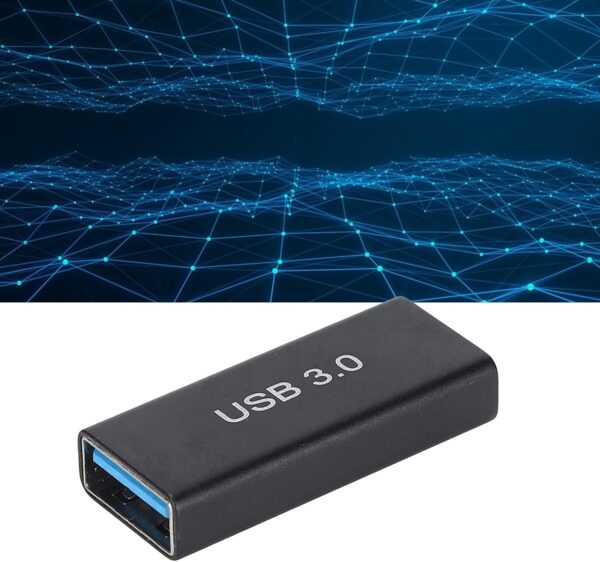 Transmission Converter, USB3.0 A Female to USB‑A Female Adapter Efficient Transmission Converter for USB3.0 Data Cable - Image 5