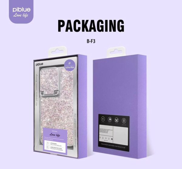 Asuwish Phone Case for Xiaomi Poco X5 ProRedmi Note 12 Pro 5G with Screen Protector and Crossbody Strap Bling Liquid Glitter Clear Slim Protective Cell Cover X5Pro 12Pro Speed Women Girls Purple - Image 2