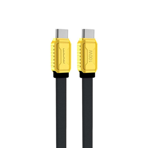 100W Black Braided Nylon USB-C / Type-C Cable - X198 (WUW) - Image 3