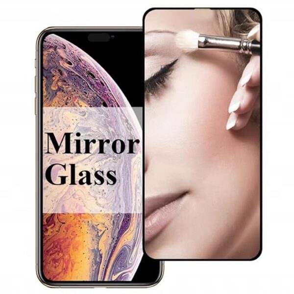 MOBIKTC Mirror Screen Protector 9H Tempered Glass Compatible with iPhone 13 Pro Max Mirrored Effect Full Coverage Easy Installation Bubble Free HD Clear, 1 Pack