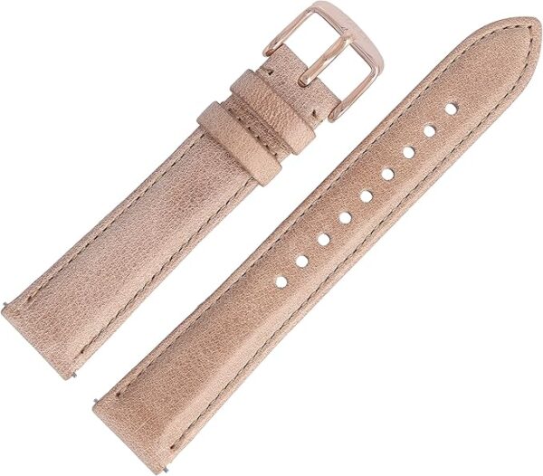 Toff London Ladies Leather Watch Strap, Quick Release with Silver Metal Buckle, Band Width 20mm, TLSS-14 - Image 11