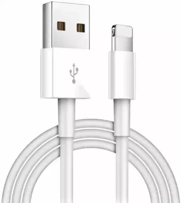 Apple iPhone Cable Genuine Lightning USB Data Charging Cable Charger for iPhones (1m)-White - Image 3