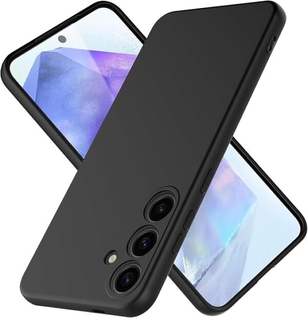 HAII Case for Samsung Galaxy A55 5G,Slim Liquid Silicone Cover with Scratch-Resistant Microfiber Lining Shockproof Soft Silicone Protective Case for Samsung Galaxy A55 5G (Purple)