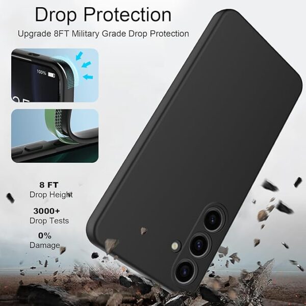HAII Case for Samsung Galaxy A55 5G,Slim Liquid Silicone Cover with Scratch-Resistant Microfiber Lining Shockproof Soft Silicone Protective Case for Samsung Galaxy A55 5G (Purple) - Image 4