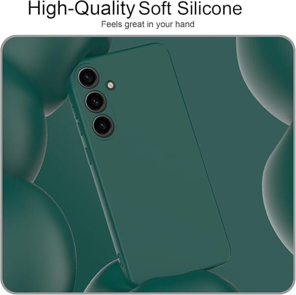HAII Case for Samsung Galaxy A55 5G,Slim Liquid Silicone Cover with Scratch-Resistant Microfiber Lining Shockproof Soft Silicone Protective Case for Samsung Galaxy A55 5G (Purple) - Image 7