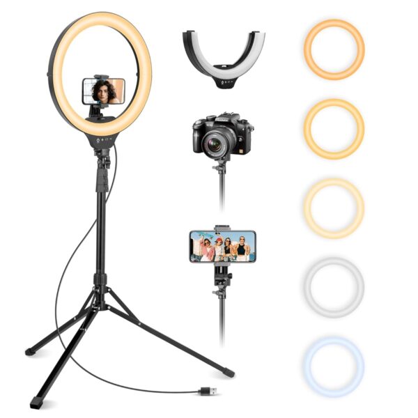 Visico 18 inch LED Ring Light with Tripod Stand - Image 2