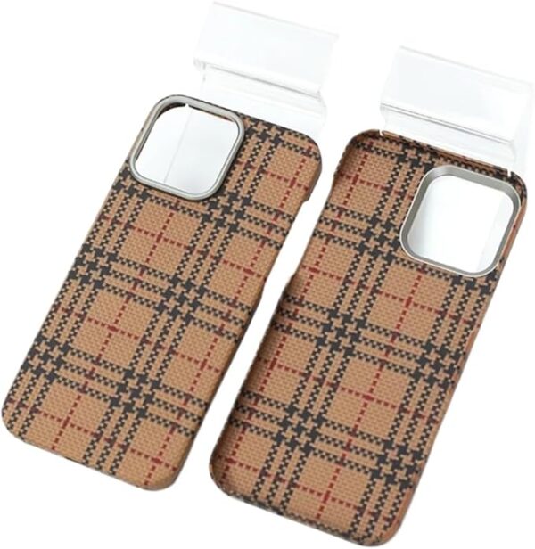 Carbon Fiber Mobile Phone Case Aramid Fiber Magnetic Cover for iPhone 16Promax 16Pro Protective Case Business 16plus - Image 3