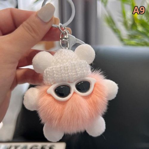 fluffy keychain trinket