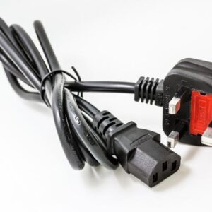 C13 to UK Plug Power Cable
